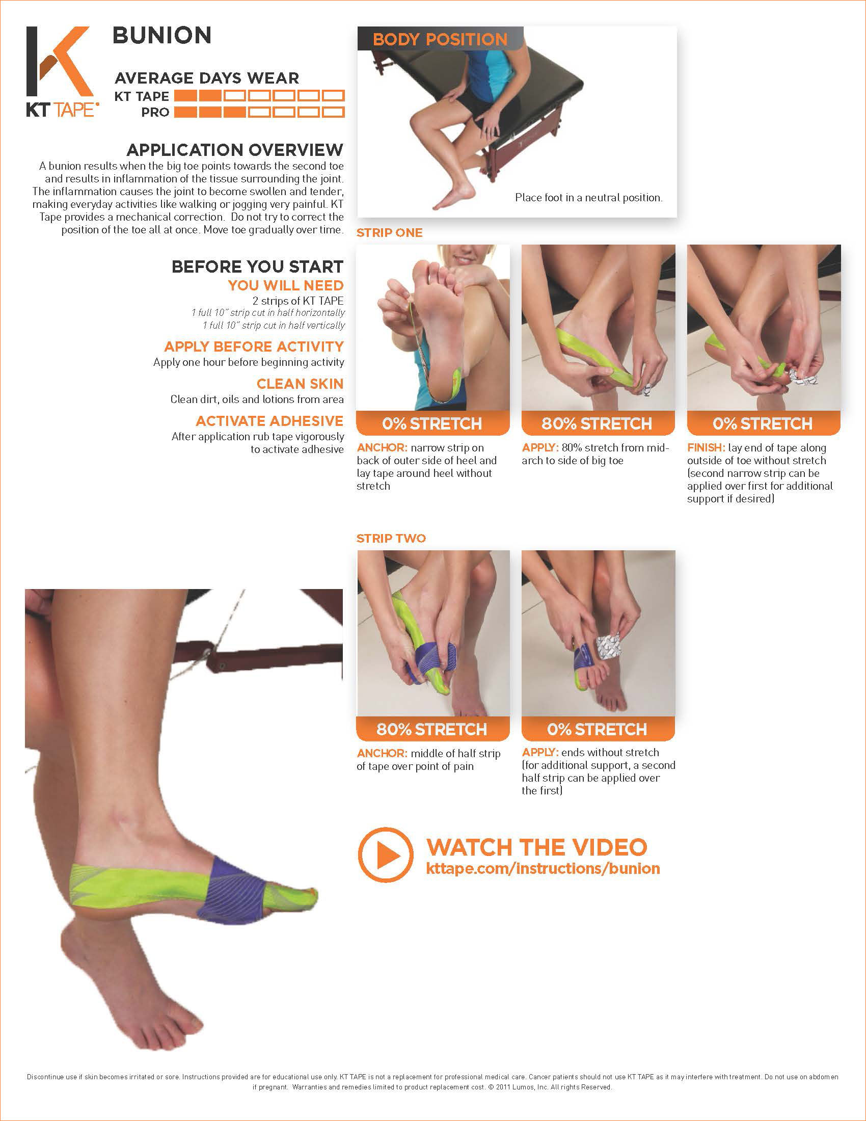 Bunion KT Tape • TheraTape Education Center